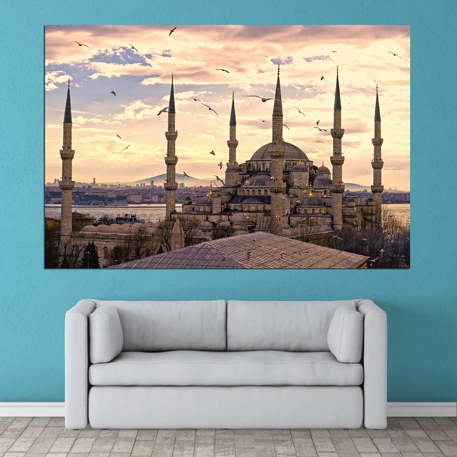 inep-b083y5d8d1-minaret-your-heart_-unframed-istanbul-mosque-wall-art-showcasing-a-serene-blue-and-gold-mosque-against-a-soft-skyline..jpeg